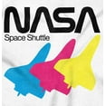 thumbnail image 2 of Retro NASA Worm Logo Space Shuttle Long Sleeve TShirt Men Women Brisco Brands S, 2 of 5