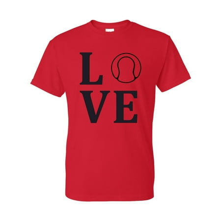 - Love Tennis Sports Jersey Mens Short Sleeve T-Shirt