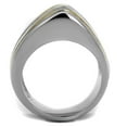 thumbnail image 4 of Womens Black Ring Anillo Para Mujer Stainless Steel Ring with Epoxy in Jet Madeline, 4 of 4