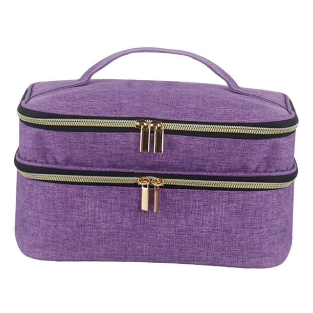 Organizador de suministros de costura, kits de costura de doble capa, bolsa de transporte, costura , organizador de accesorios de