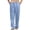 #02Sky Blue, variant on Men's Cotton Linen Pants Drawstring Lightweight Loose Beach Yoga Pants with Pockets Plus Size Pants Blue 4XL