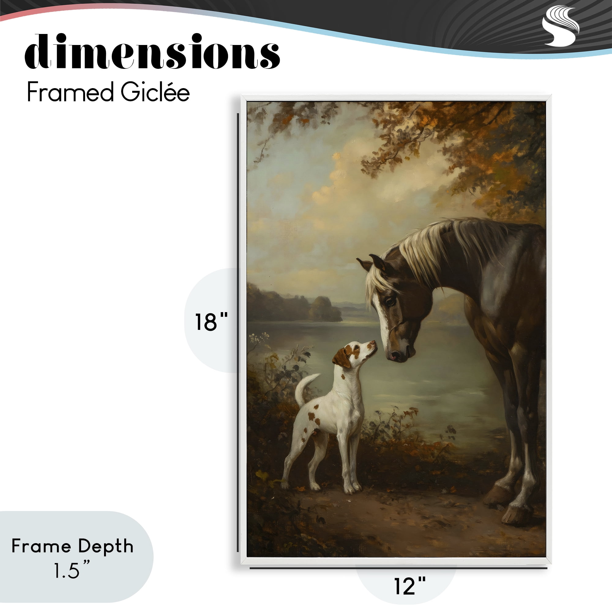 Stupell Industries Autumn Companions Hunting Party White Framed Giclee Art, design by Petal Prints Design
