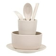 thumbnail image 4 of GROWTH TANK 3X 6x Wheat Straw Dinnerware Set Unbreakable Cups Plates for RV Toddlers Kids, 4 of 9