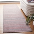 thumbnail image 2 of SAFAVIEH Kilim Xaviera Striped Polyester Runner Rug, Red/Grey, 2'3" x 9', 2 of 8