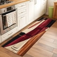 thumbnail image 3 of Red Burnt Orange Kitchen Runner Rug 2x6 Washable Runners for Hallway Non Slip Geometric Boho Modern Abstract Large Area Rug Indoor Floor Carpet for Bathroom Laundry Entryway Bedroom Living Room, 3 of 8