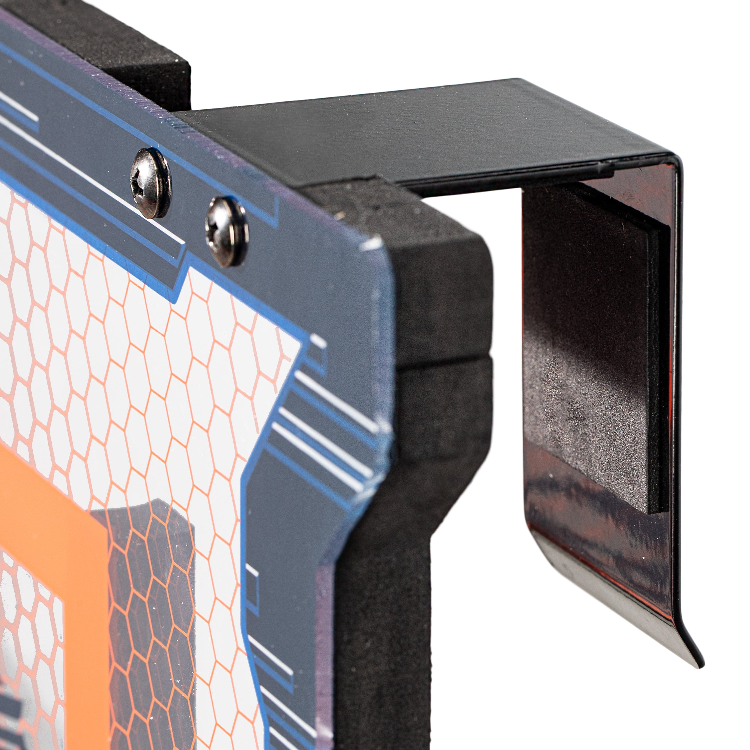 NERF Over the Door Mini Basketball Hoop Set - Pro Hoop Mini Hoop Set with NERF Foam Basketball - Steel Rim Great for Dunking - Perfect Bedroom + Office Accessory Hoop