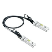 10G SFP  DAC Cable - Twinax SFP Cable for Cisco SFP-H10GB-CU0.5M, Ubiquiti, D-Link, Supermicro, Netgear, Mikrotik, ZTE Devices, 0.5-Meter(1.6ft)