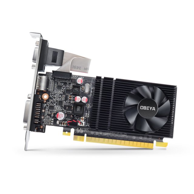 OBEYA G210 1G Tarjeta gráfica 1G/64bit/DDR3 Memoria 500MHz Reloj de memoria