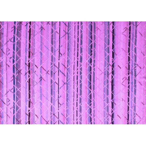 Ahgly Company Indoor Rectangle Abstract Purple Modern Area Rugs, 6' x 9'