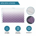 thumbnail image 6 of Purple Ombre Stripe Placemats Set of 4, Modern Abstract Art Gradient Striped Placemats for Dining Table, Place Mats for Kitchen Tabletop, Waterproof Wipeable Dining Table Mats Set, 6 of 9