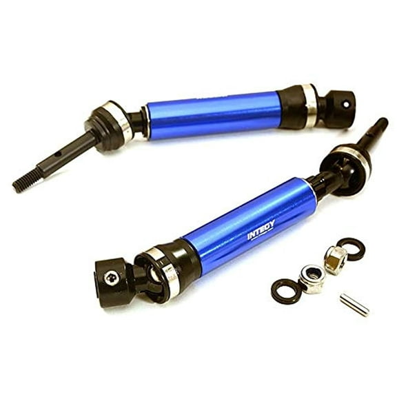 Integy RC Model Hop ups T8564BLUE XHD Steel Rear Universal Drive Shaft 2 for Traxxas 1 10 Slash Stampede 4X4