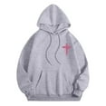 thumbnail image 4 of Womens Sweatshirt Hoodies Long Sleeve Hoodie Women Hoodies Pullover Graphic Hoodie Grey Sweatshirt Womens Trendy Fall Outfits for Women Clothes for Women, 4 of 5