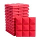 thumbnail image 1 of Paneles acústicos de espuma insonorizados, 12 Uds., 12 "x 12" x 2 "para paredes y techo, paneles de pared acolchados para música, oficina y hogar Rojo, 1 of 9
