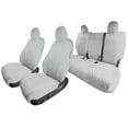 thumbnail image 1 of For 2020-2024 Tesla Model Y FH Group Waterproof Neoprene Custom Fit Made Car Seat Covers - Full Set Solid Gray, 1 of 11