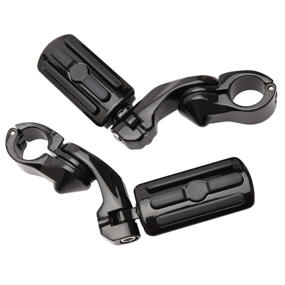 MISS MOLY Chrome Motorcycle 11/4" Highway Foot Pegs Pedals 32mm Crash