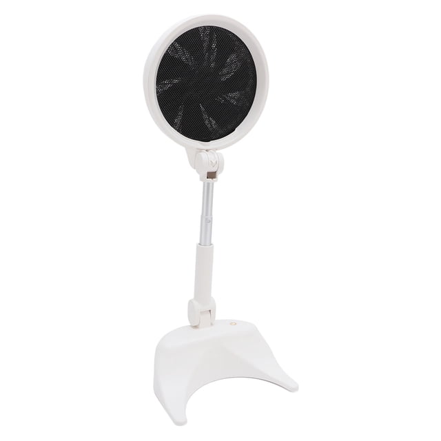 Hotte de Cuisinière Portable Blanche Pliable Hauteur Réglable Compacte Multi Vitesses Pales de Ventilateur Détachables Filtre Hotte de Bureau pour Intérieur Extérieur