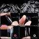 thumbnail image 3 of Dinheiro 500 puntas de uñas transparentes, gel suave de cobertura completa para kit de extensión de uñas en remojo, uñas postizas acrílicas, 12 tamaños, color almendra, 3 of 5