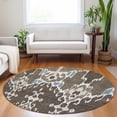 thumbnail image 3 of Dalyn Rugs Premium Machine Washable Mayfield AMF748 Fudge 8' x 8' Round Rug, 3 of 6
