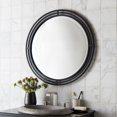thumbnail image 2 of Native Trails Asana Black Round Wrought Iron Mirror, 2 of 5