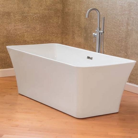 LessCare Freestanding 66.75'' x 31.25'' Bathtub
