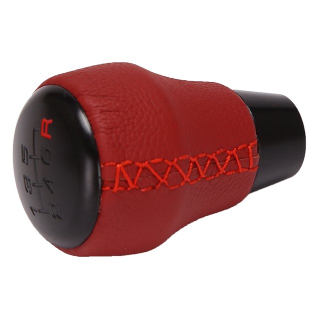 Perilla de interruptor de engranaje de coche de 6 velocidades, cabeza de , anodizado negro, para Hatchback 08U92-TEA Zulema Perilla del interruptor de engranajes