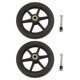 thumbnail image 2 of Ruedas De Repuesto Para Sillas De Ruedas, Rueda Antideslizante Para Accesorios De Sillas De Ruedas, 2 Piezas, Color Negro, Fácil De Instalar Para La Mayoría De Las Sillas De, 2 of 7
