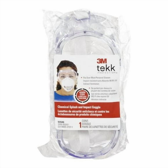 Lunettes de sécurité antichocs et contre les éclaboussures de produits chimiques