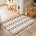 thumbnail image 3 of 2x3ft Area Rug,Boho Geometric Khaki Stripe Washable Large Rugs Soft Non-Slip Floor Rug Vintage Tribal Pattern Non-Shedding Indoor Carpets for Living Room Bedroom Home Office Nursery, 3 of 9