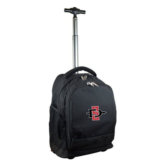 Black San Diego State Aztecs 19'' Premium Wheeled Backpack