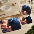 thumbnail image 6 of Animal Guardian America 4 Piece Shower Curtain Sets, with Non-Slip Rugs, Toilet Lid Cover And Bath Mat, for Bathroom Decor Set, 6 of 8
