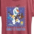 thumbnail image 3 of Frozen 2 - Olaf Family Is Tradition - Women's Short Sleeve Graphic T-Shirt, 3 of 5