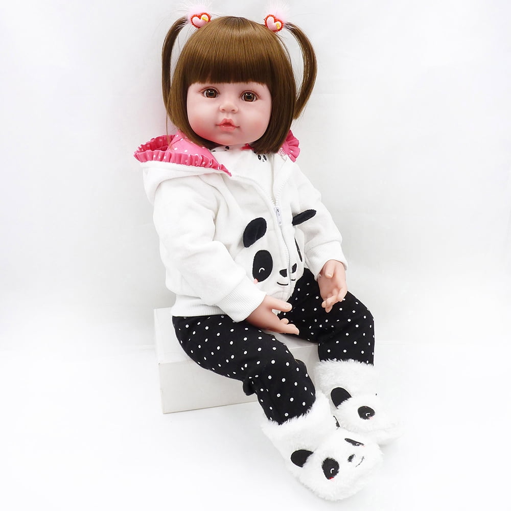 Lovely Realistic Reborn Baby Doll Toddler Girl Lifelike Handmade Cute Dolls Gift