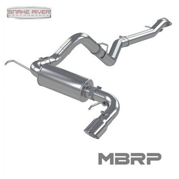 MBRP S5235AL ARMOR LITE Series Cat-Back Exhaust 3 in Diameter - Single Side Exit - Single 3-1/2 in Polished Tip - Aluminized Steel