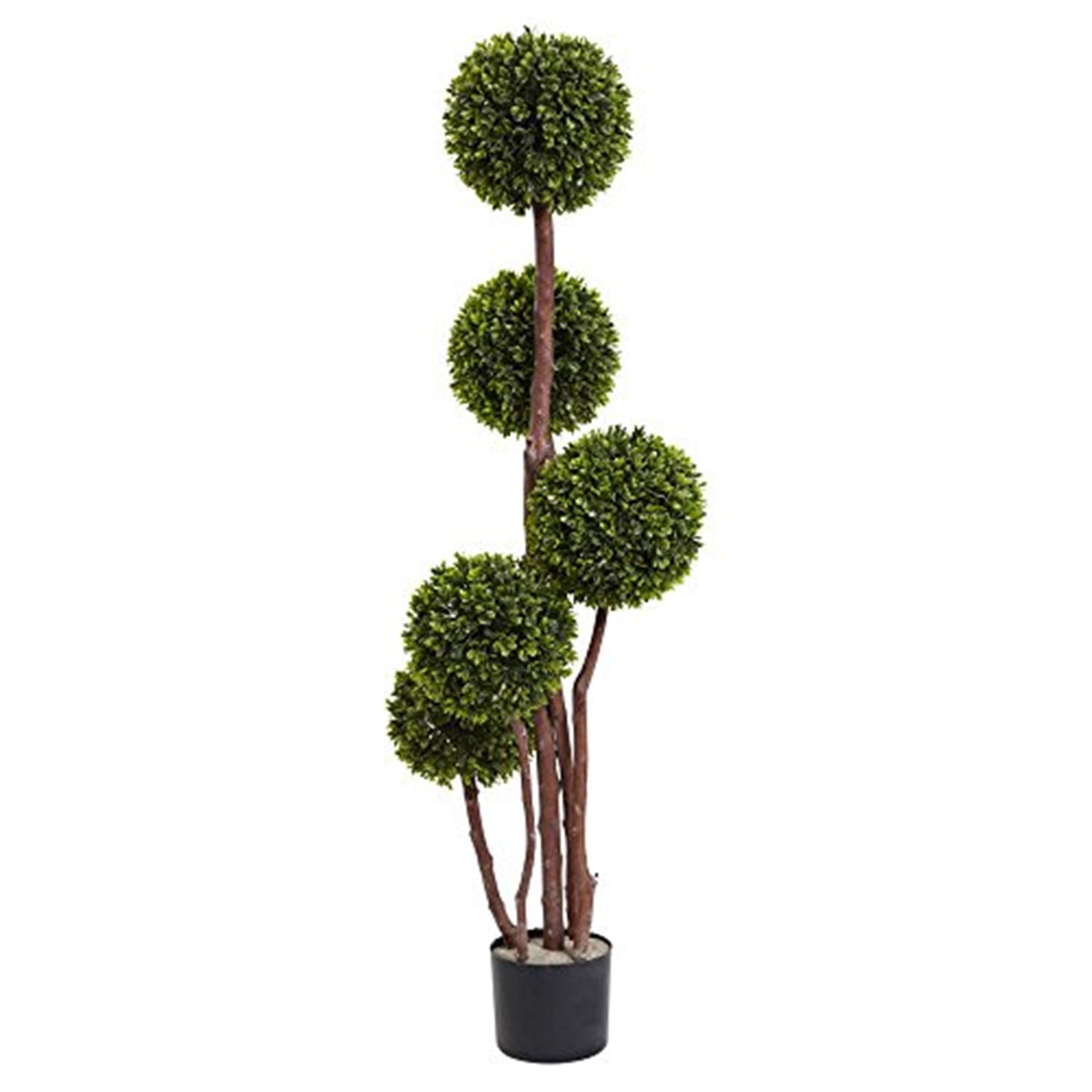 ID 3828304 Four Ball Boxwood Artificial Topiary Tree in Green 