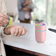 thumbnail image 3 of LACKUST Humidifiers for Bedroom,New 220ml Colorful Car Humidifier, Heavy Mist for Household and Vehicle Use,Pink, 3 of 6