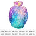 thumbnail image 2 of Colorful Fish Scale Pattern Men's Women New Sweatshirt Hoodie Men's Plus Size Sweatshirt Hooded Sweatshirt 3d Printed Street Men's Cloth, 2 of 6