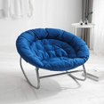 thumbnail image 3 of Urban Shop, Rocking Saucer Chair, Navy Blue, 3 of 5