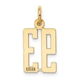 thumbnail image 3 of 14K Yellow Gold Charm Pendant Themed 93 Small Polished Elongated, 3 of 4