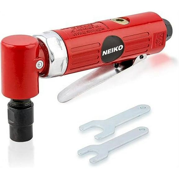 NEIKO 30060A 1/4” Air Right Angle Die Grinder | 20,000 RPM | 4 CFM Consumption | Rear Exhaust | Pistol Grip