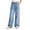 Z2-Light Blue, variant on Girls' Jeans Spring & Autumn New Loose Casual Straight Leg Wide Leg with Heart Love Patch Design Comfortable Stylish Blue