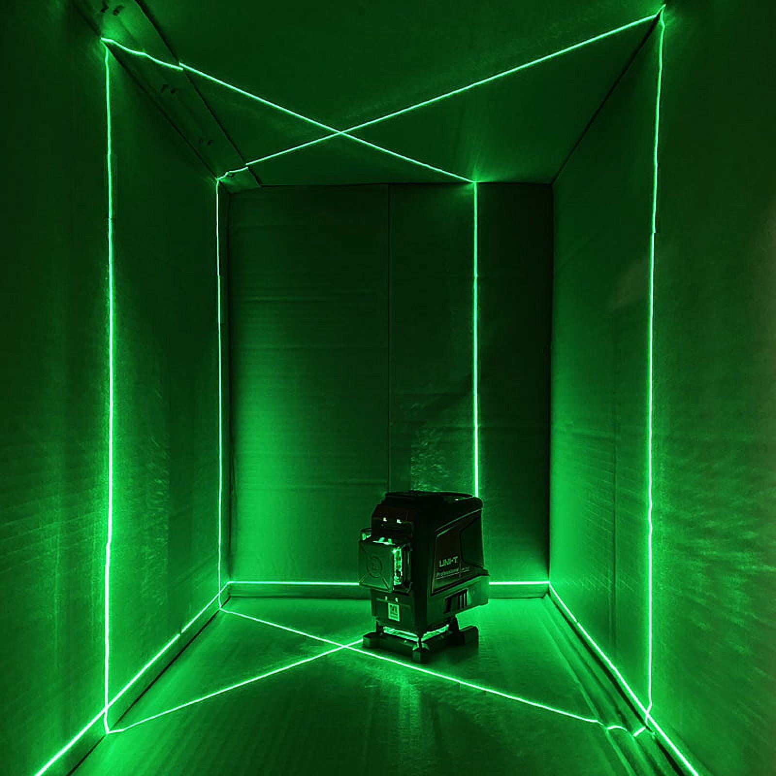 UNI-T Laser Level 3D Green 12 16 Lines 360 Horizontal Vertical Self-Leveling Cross Remote Control Nivel Professional LM573LD-II