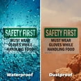 thumbnail image 5 of (2 Pack) Must Wear Gloves While Handling Food OSHA Safety First Sign, 5 of 7