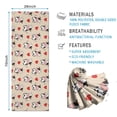 thumbnail image 2 of Beige Cow Heart Pattern Hot Yoga Mat Towel Non Slip for Hot Yoga - Quick-Drying Yoga Mat Cover with 4 Corner Pockets with Travel Bag - Hot Yoga Towel Non Slip 74"x26", 2 of 6