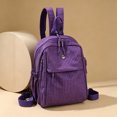 thumbnail image 6 of Convenient Checkerboard Designs Travel Backpack Gliding Zippers Shoulder Bag Adjustable Strap And Roomy Interior, 6 of 9