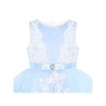 thumbnail image 6 of Flower Girl Dress Lace Hi-low Skirt Blue Wedding Pageant 6 Years, 6 of 8