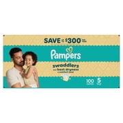 Pampers Swaddlers Diapers, Size 5, 100 Count (Select for More Options)