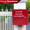 thumbnail image 4 of MorningRo System Record Documents Enclosure System File Cabinet Locking Document Storage for Office Home with 2 Keys and 5 Screws, 12 x 12 Inch, Red, 4 of 7