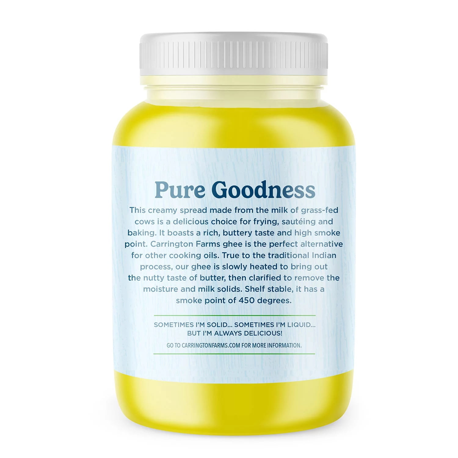 Carrington Farms - Ghee - Grass Fed, USDA Certified Ghee Butter - 54 Ounces