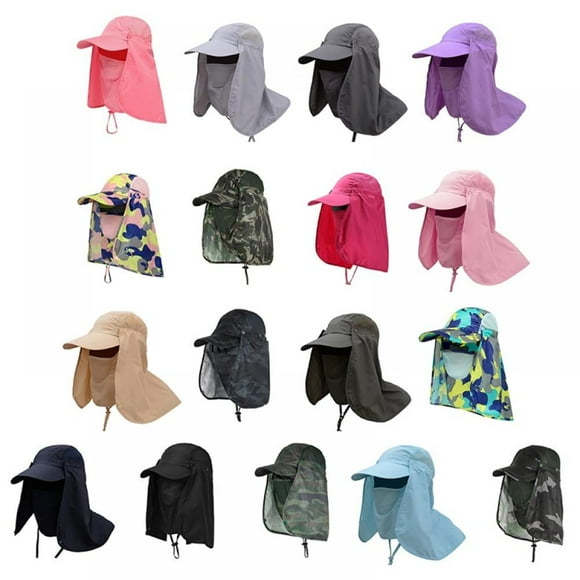 Fishing Hat with Neck Flap Hiking Hat Sun Hat with Neck Flap Fishing Removable Ear Neck Cover for Outdoor Hiking Camping Gardening Lawn Field Work