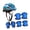 Blue, variant on S SERENABLE Kids Sport Protective Gear Kids Bike Helmet Set for Scooter Skate Skateboard Pink